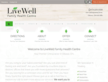 Tablet Screenshot of livewellhealth.com